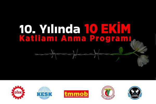 10. Yılında 10 Ekim Katliamı Anma Programı