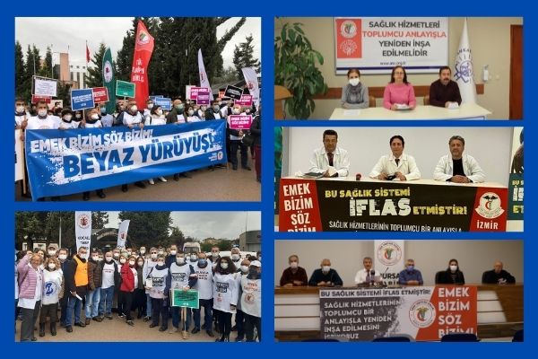 TTB ve Tabip Odalarının Eylemlerinde Altıncı Hafta: Haklarımızda ve Sağlık Mücadelesinde Yan Yana Omuz Omuzayız!
